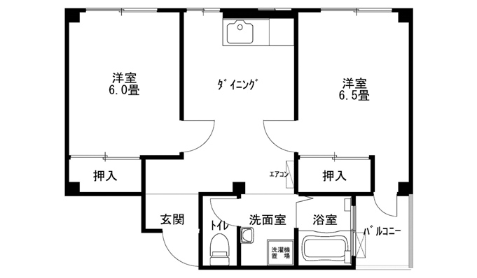 クリエーション元町第２ビル　間取り